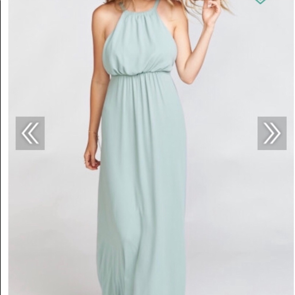 Showmeyourmumu silver sage crisp Amanda dress
